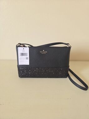 kate spade Black Glitter Accent Crossbody Bag